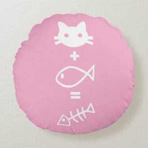 Cat-thematics Round Cushion