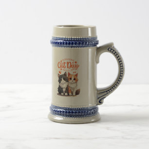 Cat-Themed Beer Stein