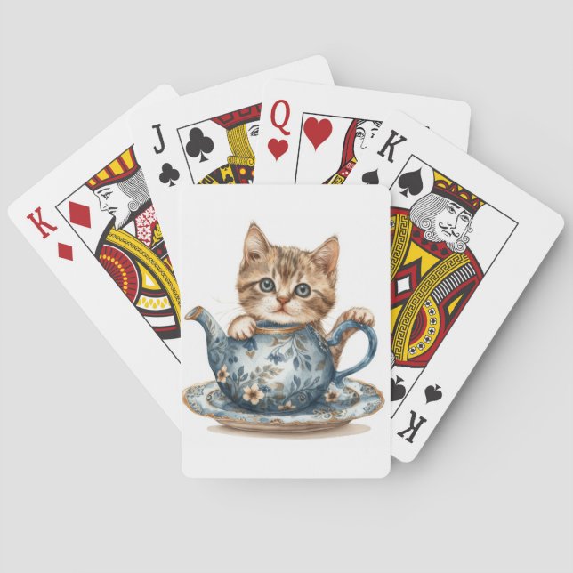 Cat-Themed Playing Cards (Back)