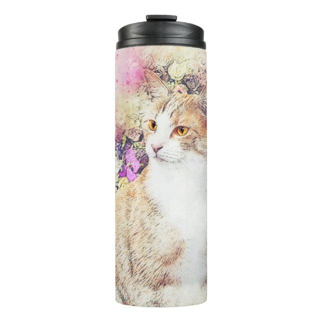 Cat Thermal Tumbler (Front)
