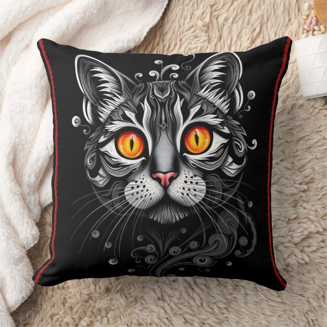 Cat Throw Pillow (Blanket)