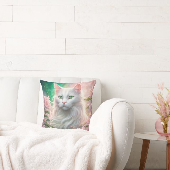 Cat Throw Pillow 20" x 20" (Couch)