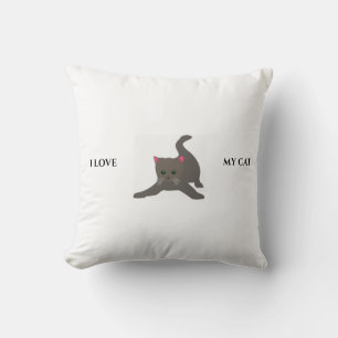CAT throw pillow. Cushion