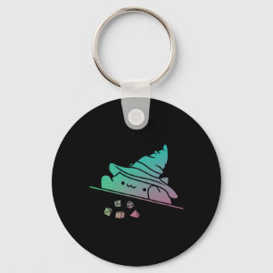 Cat Throwing Dice Shirt Rpg Shirt Tabletop Rpg Gam Key Ring