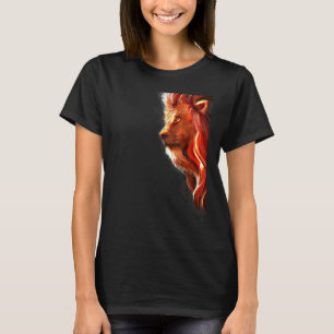 Cat Tiger Shadows Reflection Strong Bold Deep Dime T-Shirt