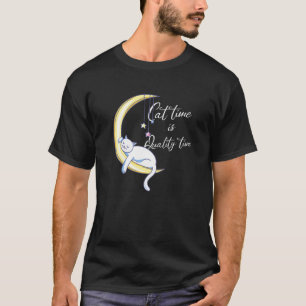 Cat Time Is Quality Time Cute Cats Cat Cat T-Shirt