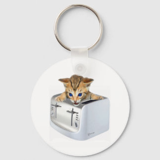 Cat Toaster Key Ring