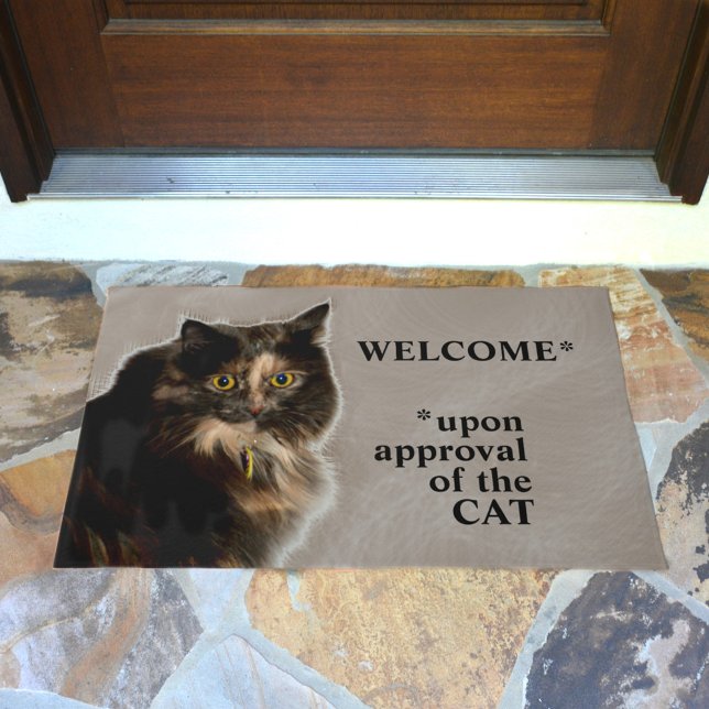 Cat Tortie Approval Welcome Doormat (Creator Uploaded)
