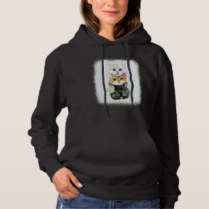 Cat Tower Love R Dad Mom Boy Girl Leopard Bleach Hoodie