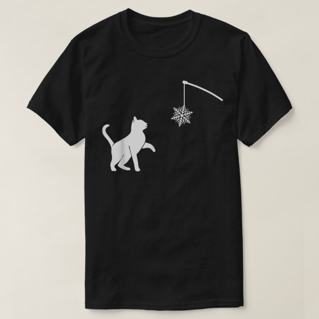 Cat Toy at Christmas for her or for him  T-Shirt (Design Front)