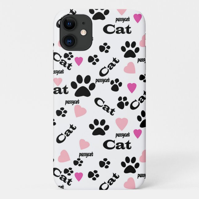 Cat tracks Case-Mate iPhone case (Back)
