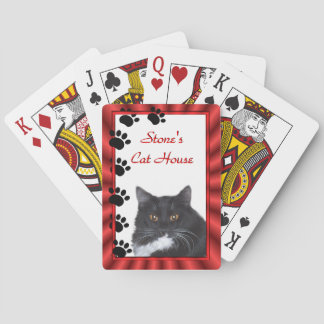 Cat Tracks Playing Cards - personalise