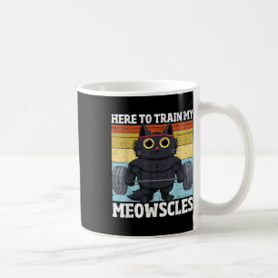 Cat Train My Meowscles Funny Gym Workout Cat Women Coffee Mug