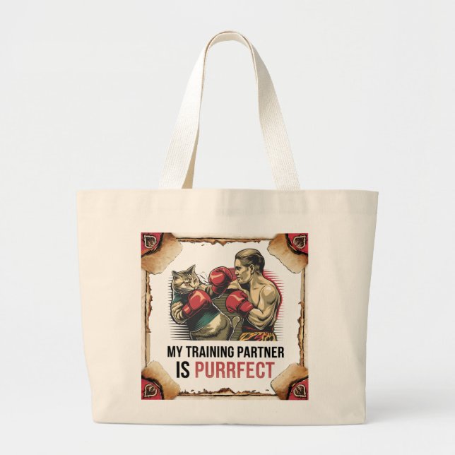 Cat Training Partner Classic Tote bag – Muay Thai (Front)