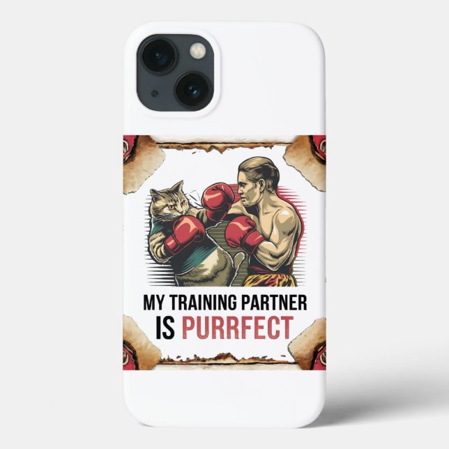 Cat Training Partner Iphone case – Muay Thai (Back)