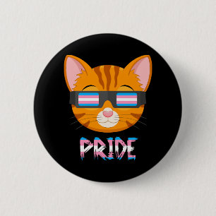 Cat Transgender Flag Lgbt 6 Cm Round Badge