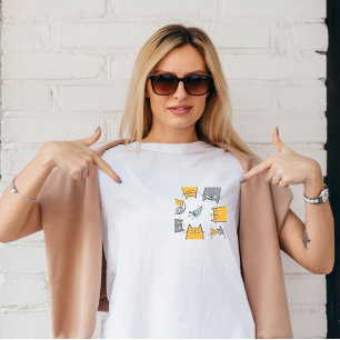 Cat Trap Funny Cute Chaos Cat Art T-Shirt