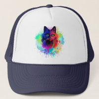 Cat Trippy Psychedelic Pop Art