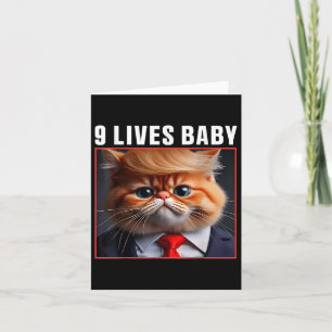 Cat Trump 9 Lives Baby _1 Card