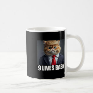 Cat Trump 9 Lives Baby Funny Cat Lover Gifts For M Coffee Mug