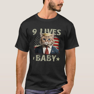 Cat Trump 9 Lives Baby Funny Swea T-Shirt
