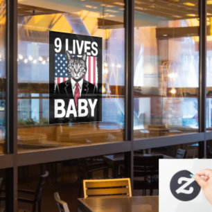 Cat Trump 9 Lives Baby Funny Trump Cat