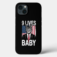 Cat Trump 9 Lives Baby Funny Trump Cat