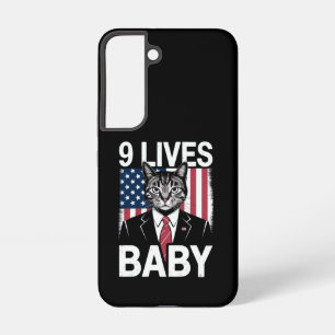 Cat Trump 9 Lives Baby Funny Trump Cat Samsung Galaxy Case