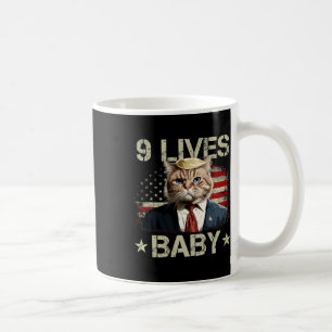 Cat Trump 9 Lives Baby Trump 2024 Win Victory Winn Coffee Mug