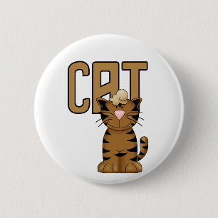 Cat Tshirts and Gifts 6 Cm Round Badge