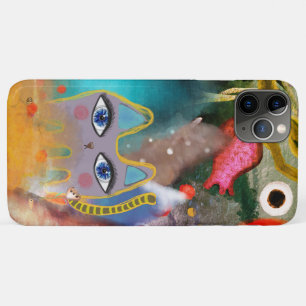 Cat tulip mountain watercolors Case-Mate iPhone case