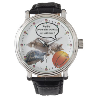 CAT TURTLE AND BASKETBALL WATCH