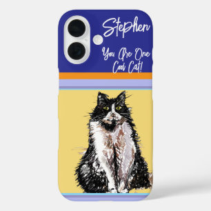 Cat Tuxedo Pastel Cats Womens Pastel Colors iPhone 16 Case