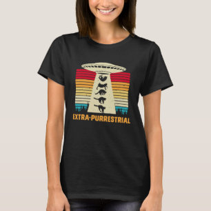 Cat UFO Alien Abduction  I Want To Believe UAP  2 T-Shirt