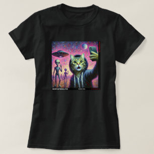 Cat UFO Selfie: Gift From The Kitten #05 T-Shirt