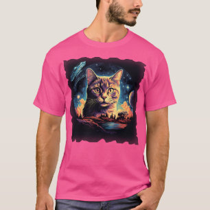 Cat Ufo Selfie Invasion T-Shirt