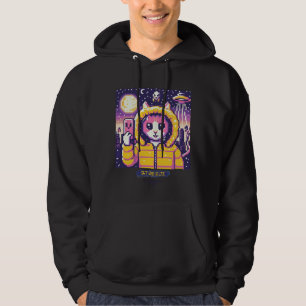 Cat UFO Selfie: Pixel Art #22 Hoodie