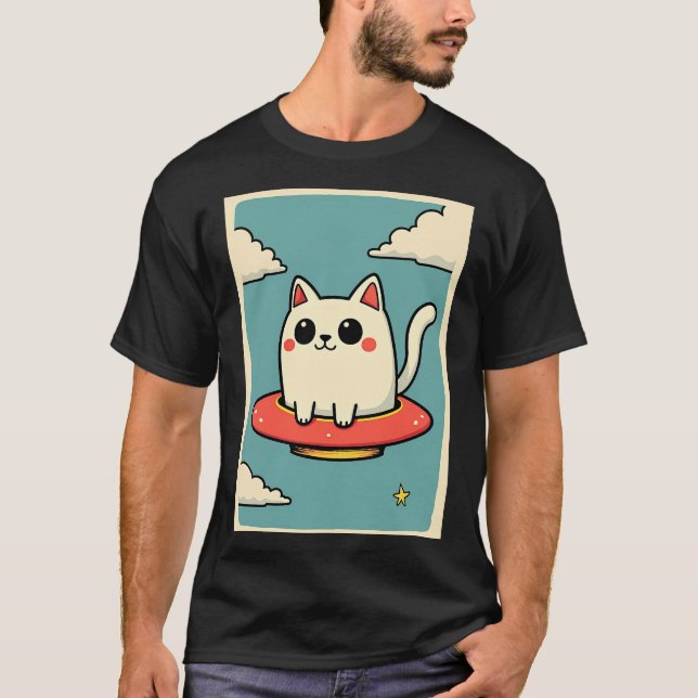 Cat UFO T-Shirt (Front)