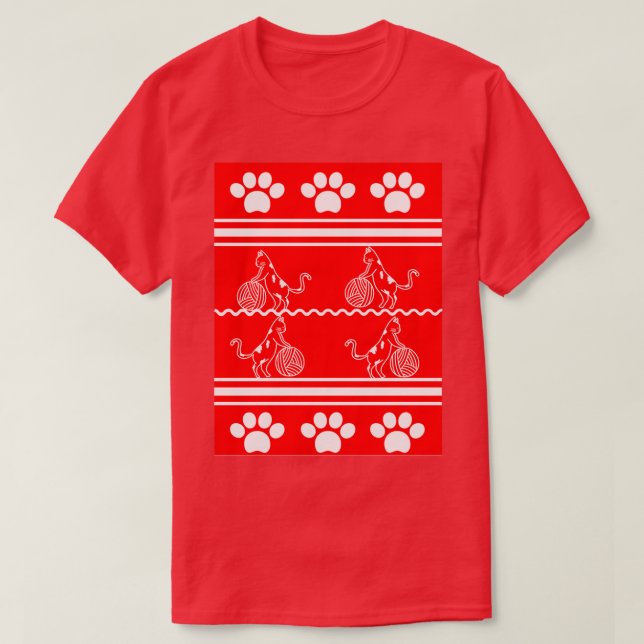 Cat Ugly Christmas Sweater  (Design Front)
