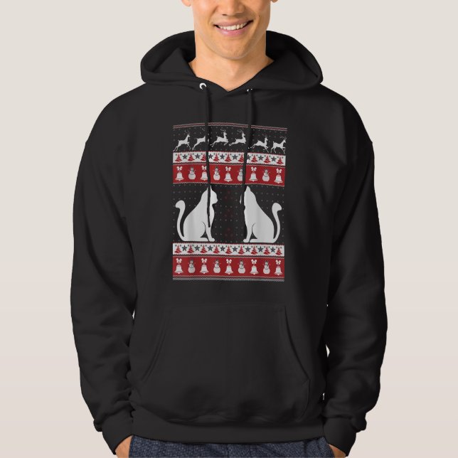 Cat Ugly Christmas Sweater Xmas (Front)