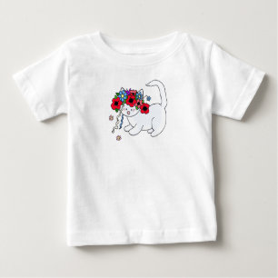 Cat Ukrainian Folk Art Baby T-Shirt
