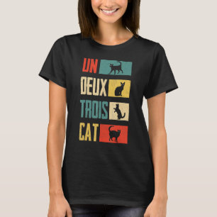 Cat Un Deux Trois Cat Vintage Cat T-Shirt