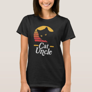 Cat Uncle Vintage 80s Style Cat Retro Distressed T-Shirt