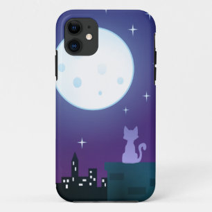 Cat Under the Moonlight Case-Mate iPhone Case