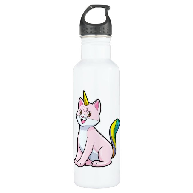 Cat Unicorn 710 Ml Water Bottle (Front)