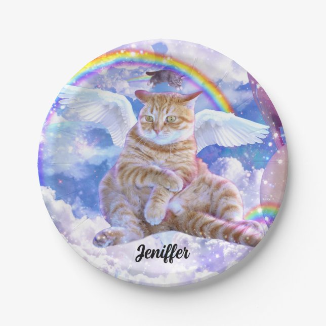Cat Unicorn - Caticorn                             Paper Plate (Front)