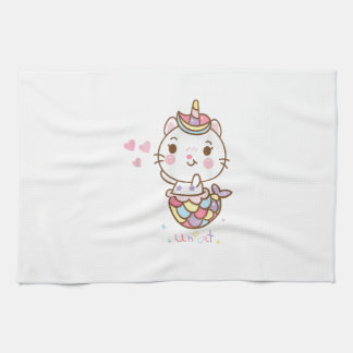 Cat Unicorn shirt - Unicat Mermaid Cat I believe i Tea Towel