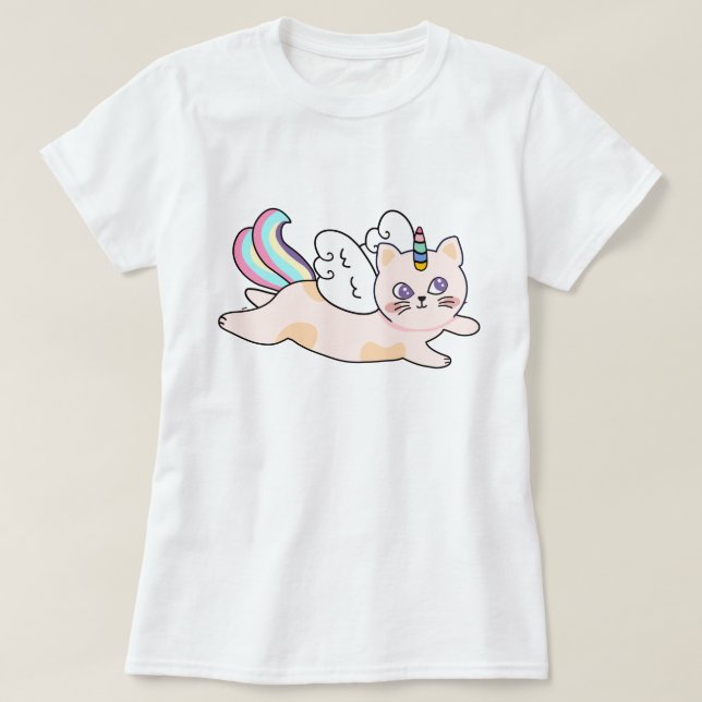 Cat Unicorn T-Shirt (Design Front)