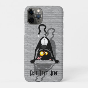 Cat Upside Down Funny Cartoon Character Case-Mate iPhone Case