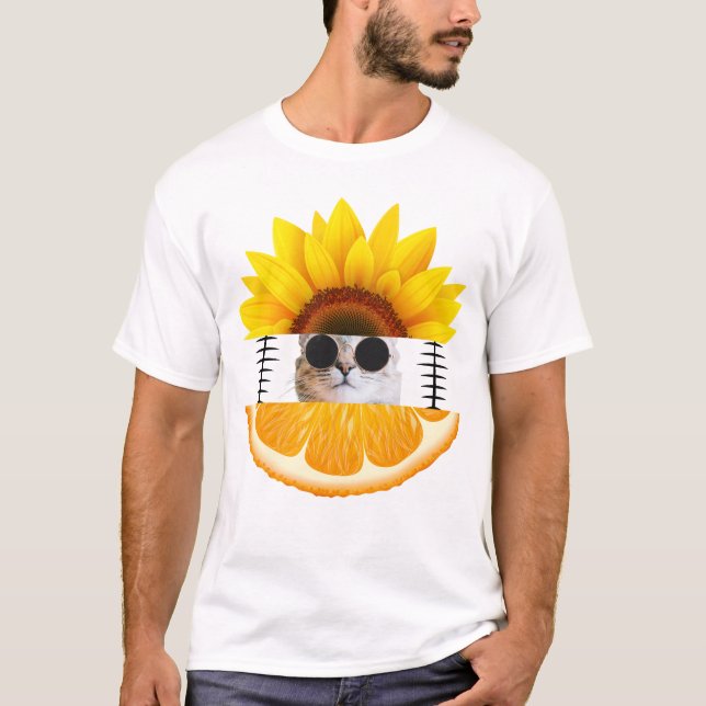 Cat Vacation Summer T-Shirt (Front)
